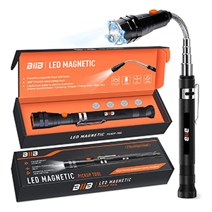 BIIB magentische LED Teleskop-Taschenlampe für nur 6,79€ inkl. Prime-Versand