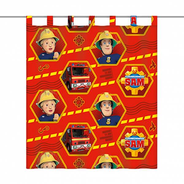 Feuerwehr Sam Vorhang 140×160 cm für nur 1,00€ bei SportSpar.de