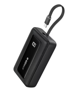Anker Powerbank 20.000mAh 30W mit integriertem USB-C Kabel für 29,99€ bei Prime-Versand