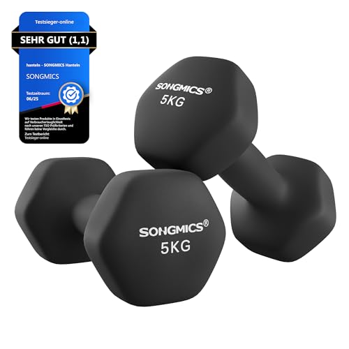 SONGMICS Kurzhanteln 2x5kg für nur 19,48€