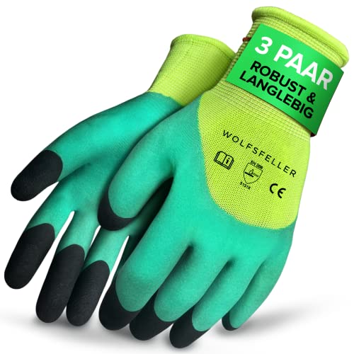 WOLFSFELLER Gartenhandschuhe 3er Pack nur 5,90€ bei Amazon