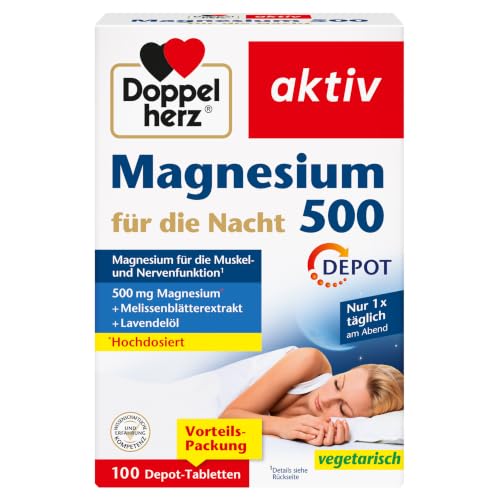 Top-Deal Doppelherz Magnesium 500 für die Nacht nur 8,07€ bei Amazon im Spar-Abo