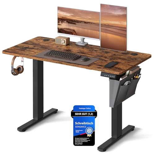 Wieder verfügbar: SONGMICS Elektrischer Höhenverstellbarer Schreibtisch nur 67,99€