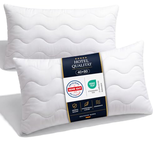 Gentle North 2er Set Kopfkissen 40×80 cm in Hotelqualität für 16,49€