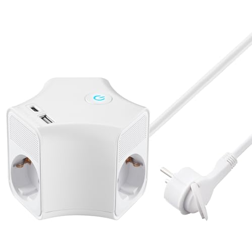 5-in-1 Steckdosenleiste mit USB und Type-C für 8,99€