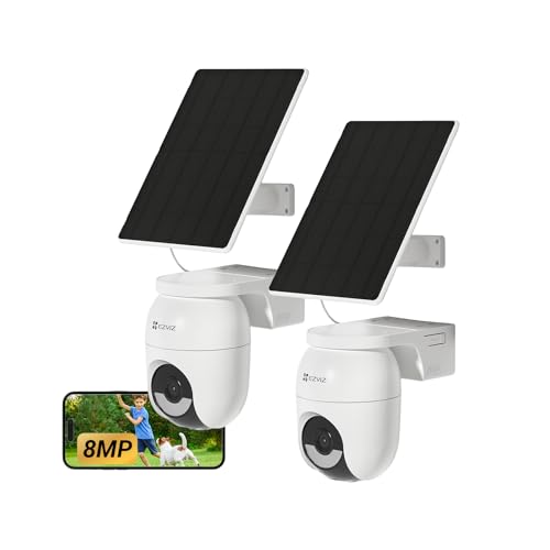 EZVIZ 4K WLAN-Überwachungskamera 2er Pack mit Solarpanel für 199,99€ bei Amazon