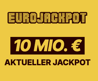 Morgen 10 Mio Eurojackpot: 2 Felder Eurojackpot für 1€ statt 5,20€ spielen (für Lotto24 Neukunden)