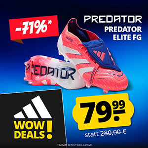 Top! adidas Predator Elite FT FG Fußballschuhe (36-46 2/3) ab nur 74,99€ (statt 133€)