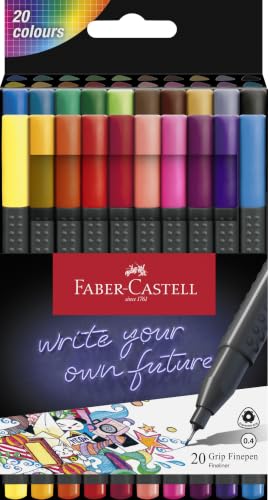 Faber-Castell Grip Finepen Set 20 Fineliner nur 6,99€ bei Amazon