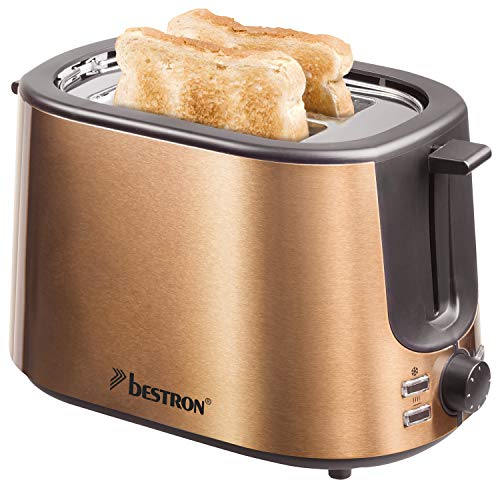 Bestron Toaster mit 1.000 W in Kupfer-Optik für nur 21,99€ (statt 29,99€)