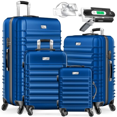 KESSER 4-tlg. Hartschalenkoffer-Set Blau für nur 89,80€