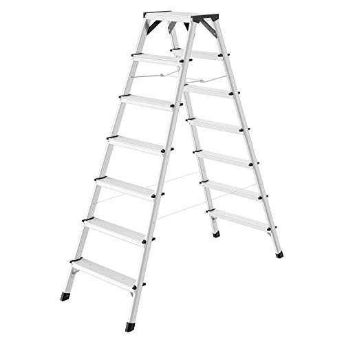 Hailo D60 Alu-Doppelstufenleiter nur 130,40€ (statt 196€)