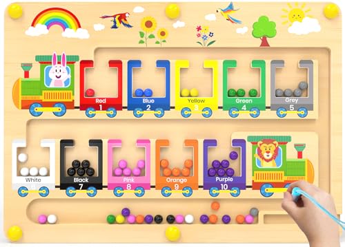 Dusor Montessori Magnetspiel Labyrinth für Kinder ab 2 Jahren für 7,21€