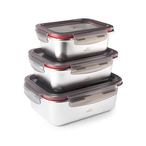 LACOR 64617 Edelstahl Vorratsdosen Set für 27,35€ (statt 35€)