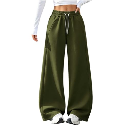 Günstige Damen Jogginghose Lang Weites Bein für 9,99€