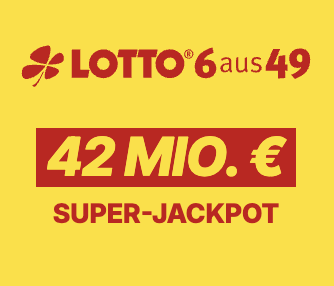 Heute 42 Mio. Lotto Jackpot! 3 Felder Lotto 6 aus 49 für 1€ statt 4,70€ spielen (für Lotto24 Neukunden)