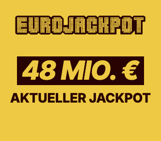 Heute 48 Mio Eurojackpot: 2 Felder Eurojackpot für 1€ statt 5,20€ spielen (für Lotto24 Neukunden)