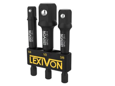 LEXIVON ‎LX-101 Stecknuss Adapter Bit-Set (3 teilig) für 5,98€