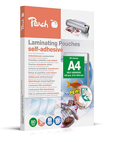 Peach Laminierfolien A4 Selbstklebend 100 Stück nur 13,99€ bei Amazon