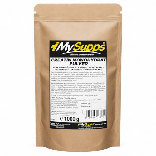 My Supps Creatin Monohydrat Pulver 1kg für nur 8,24€ im Sparabo