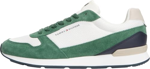 Tommy Hilfiger Herren Runner Sneaker in Grün für 59€ (statt 70€)