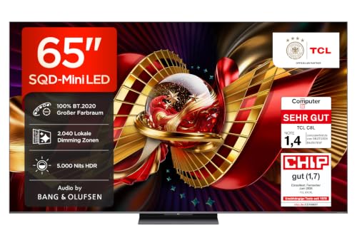 TCL 65C8L 65 Zoll SQD-Mini LED 4K Smart TV für nur 1.199€ (statt 1.539€)