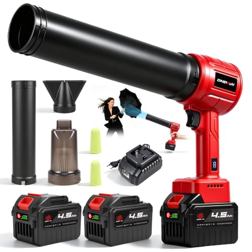 ONEVAN Turbo Gebläse mit 2x 4,5 Ah Akkus für 34,44€