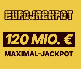Krass! Heute 120 Mio Eurojackpot: 2 Felder Eurojackpot für 1€ statt 5,20€ spielen (für Lotto24 Neukunden)