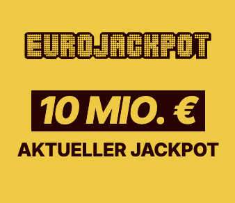 Heute 10 Mio Eurojackpot: 2 Felder Eurojackpot für 1€ statt 5,20€ spielen (für Lotto24 Neukunden)