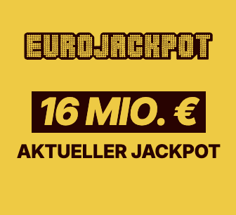Morgen 16 Mio Eurojackpot: 2 Felder Eurojackpot für 1€ statt 5,20€ spielen (für Lotto24 Neukunden)