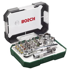26-teiliges BOSCH Schrauberbit- und Ratschen-Set für nur 12,94€ inkl. Prime-Versand