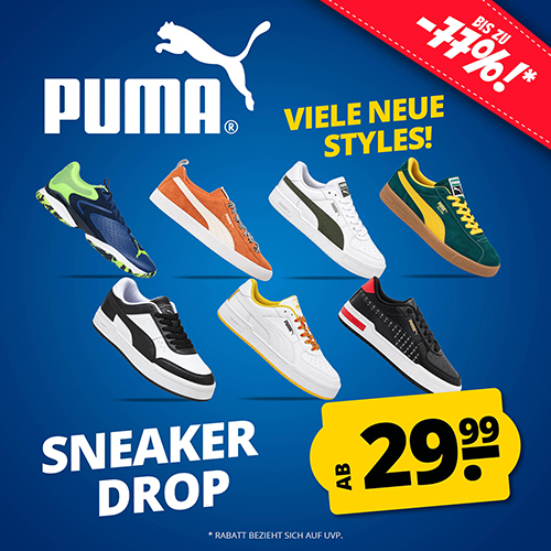 SportSpar: Puma Sneaker Drop mit bis zu 77% Rabatt