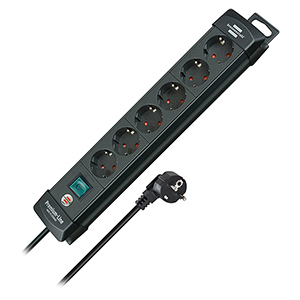 Brennenstuhl Premium-Line Steckdosenleiste mit Schalter (6-Fach, 3m Kabel) für nur 10,92€ inkl. Prime-Versand