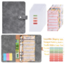 Upbestech A6 Budgetplaner Geld Organizer Set Sparheft mit Budgetblätter, Categories Aufklebern, Etiketten, Haftnotizen – Grau für nur 7,99€ bei Prime inkl. Versand