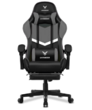 LUCKRACER Gaming Stuhl mit Fußstütze, verstellbare Lendenkissen und Kopfkissen für nur 59,99€ inkl. Versand