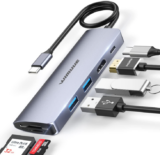 USB C Hub, 7 in 1 Aluminium USB 3.0 HUB mit 4K HDMI für nur 11,19€ bei Prime inkl. Versand
