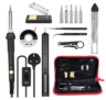 14 in 1 Lötkolben Set 60W mit einstellbarer Temperatur 220-480°C für 11,99€