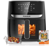FUHAUS Heißluftfritteuse XXL, 6L Air Fryer mit Sichtfenster für nur 66,99€ inkl. Versand