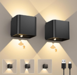 GEARLITE Led Aufladbar Wandleuchte Innen/Aussen mit Bewegungsmelder für nur 21,99€ bei Prime inkl. Versand