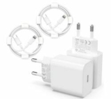 USB C iPhone 2X Schnellladegerät und 2X iPhone Ladekabel für nur 10,79€ (statt 19,99€)