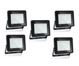 5er Pack Hengda 50W LED Strahler IP66 mit 4250 Lumen für 24,74€
