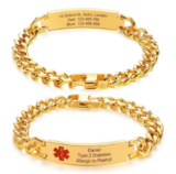 XUANPAI Notfallarmband mit individueller Gravur für 5,09€ (statt 16,99€)