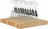 Amazon Basics Holzkleiderbügel für Hosen 10 Stück für 12,87€ (statt 20€)