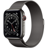 Apple Watch Series 6 Edelstahlgehäuse Graphit, Milanaise Armband für nur 524,16€ (statt 584,90€)
