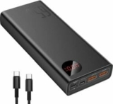 Baseus 20.000mAh Power Bank mit 65W QC 4.0 Quick Charge und 4 USB Ports für 37,81€ (statt 55€)