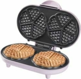 Bestron Doppel-Waffeleisen für Herzwaffeln in Rosa für nur 19,99€ (statt 25€)
