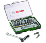 Preissenkung: 27tlg. Bosch Schrauberbit- und Ratschen-Set für 12,99€ (statt 19€)