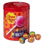 Chupa Chups Best of Lutscherdose (50 Stück, 7 Geschmacksrichtungen) für nur 6,39€ (statt 7,99€)