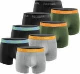 Fullluwaa Herren Boxershorts 8er Mehrfarbig Pack (M-4XL) für nur 32,29€ (statt 37,99€)