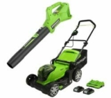 Greenworks Akku Rasenmäher + Gebläse für nur 279,99€ (statt 329,99€)